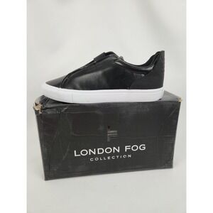 London Fog Francis‎ Low Slip On Mens Size 11 Black Loafer Sneakers Casual Shoes